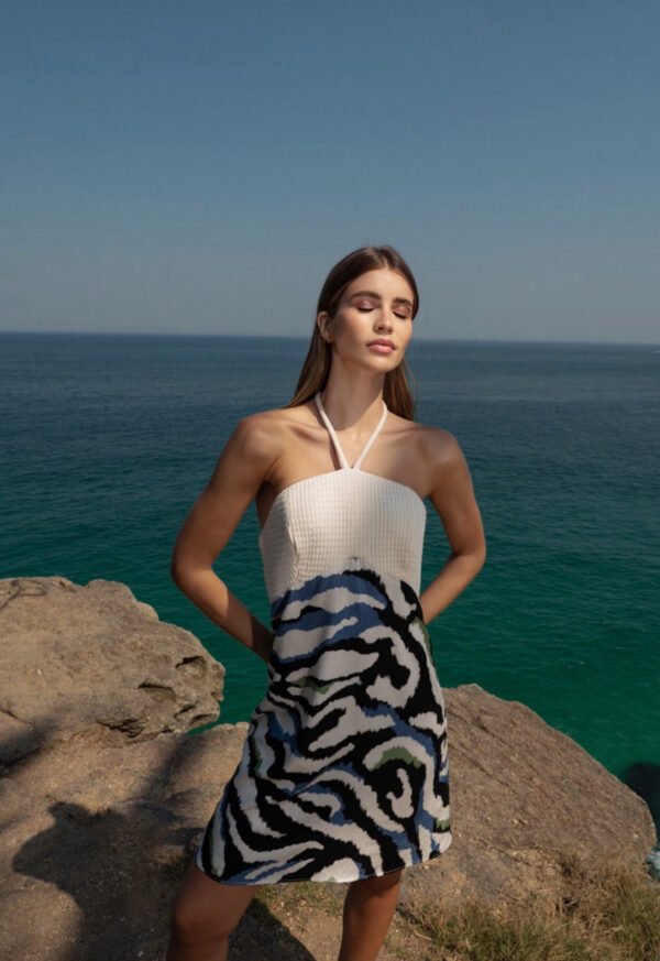 Vestido Curto Horizonte Marítimo
