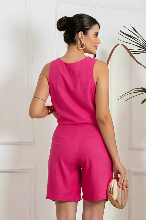 Conjunto Curto Alfaiataria em Linho - Image 4