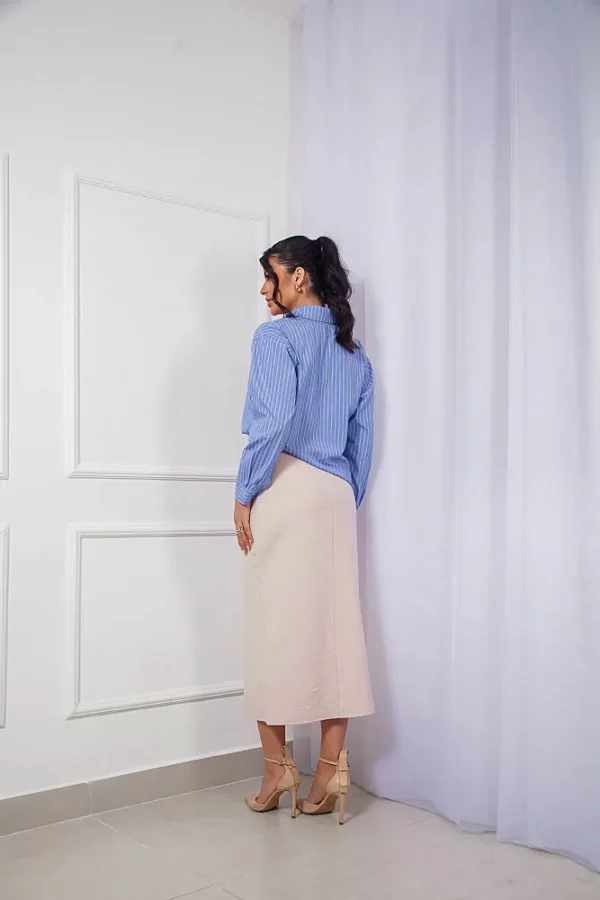 Camisa de Tricoline Listrada - Image 6