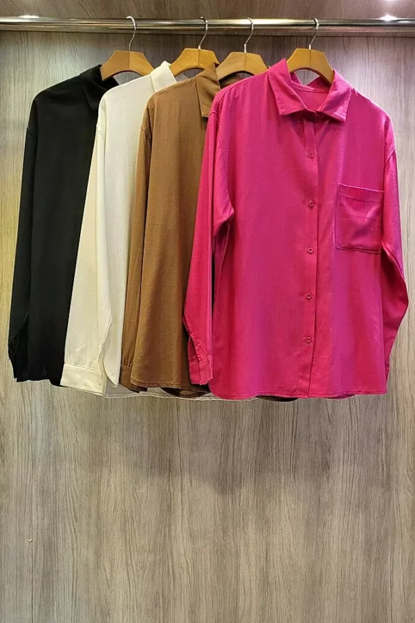 Camisa Lisa de Linho Atemporal - Image 3